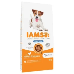 10 + 2 kg kaupan päälle! 12 kg IAMS for Vitality Dog Weight Control Chicken