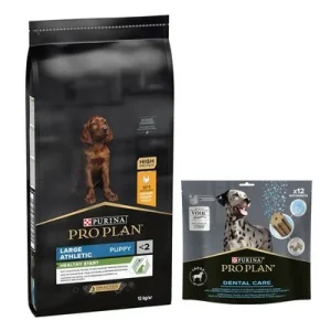 12 kg / 14 kg PURINA PRO PLAN + 426 g Dental Care Snack kaupan päälle! Large Athletic Puppy Healthy Start (12 kg)