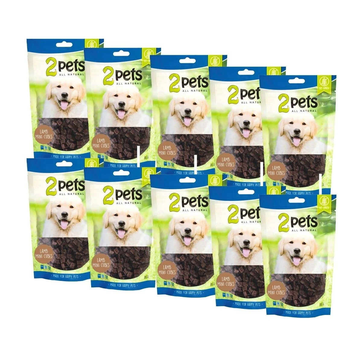2pets Mini Lampaanlihakuutiot 12 x 100 g