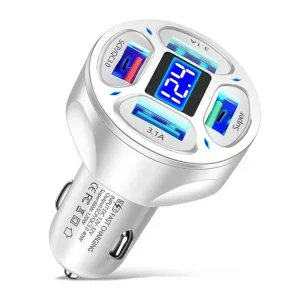 4 in 1 th USB-laturi 12-32V (White)