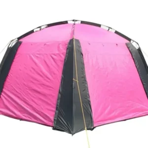 4-ovinen näyttelyteltta 3m x 3m, Pink-Musta