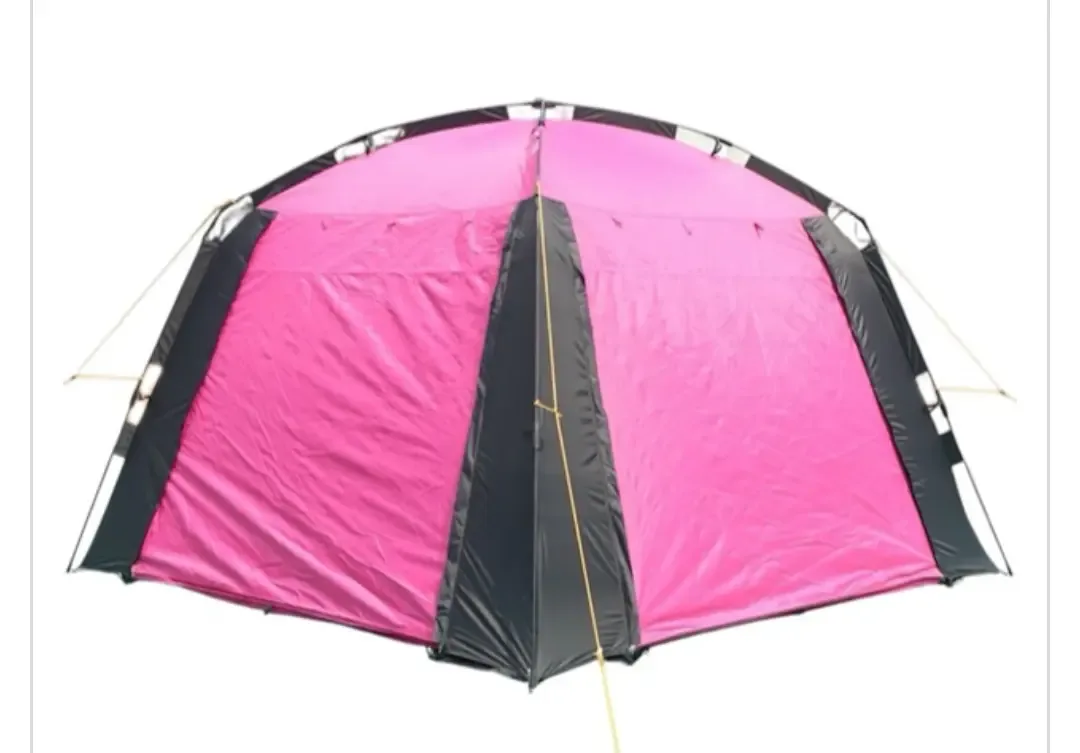 4-ovinen näyttelyteltta 3m x 3m, Pink-Musta