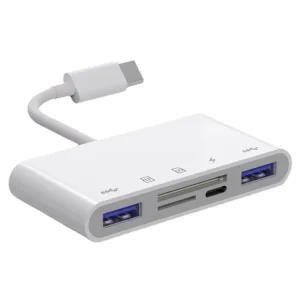 5 in 1 USB-C Male to SD / TF / 2xUSB / Type-C