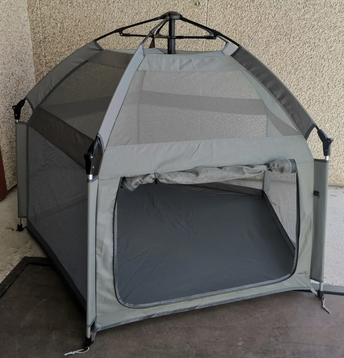 5-kulmio pikateltta lemmikeille, L-koko, 145cm*95cm(h), Harmaa