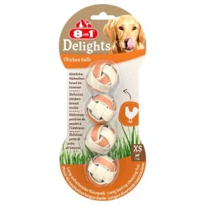 8in1 Delights -purupallot, kana XS: 36 g (4 kpl)
