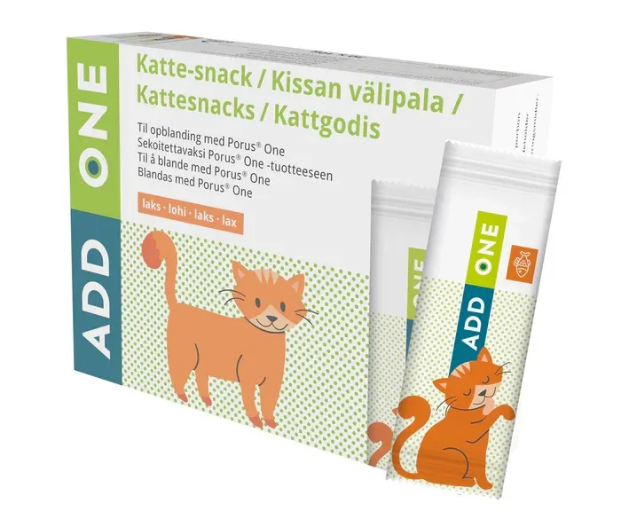 Add One® Salmon – Makutahna avuksi tukiravinteiden antoon kissoille 30×10 g