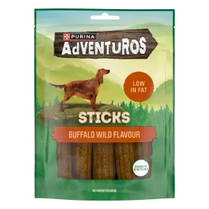 Adventuros Mini Sticks Buffalo koiranherkku 90g