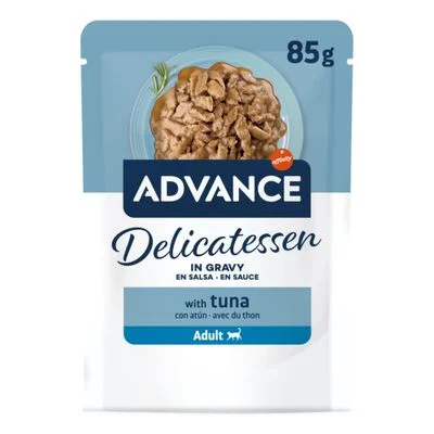 18 + 6 kaupan päälle! 24 x 85 g Affinity Advance Delicatessen in Sauce 24 x 85 g tonnikala