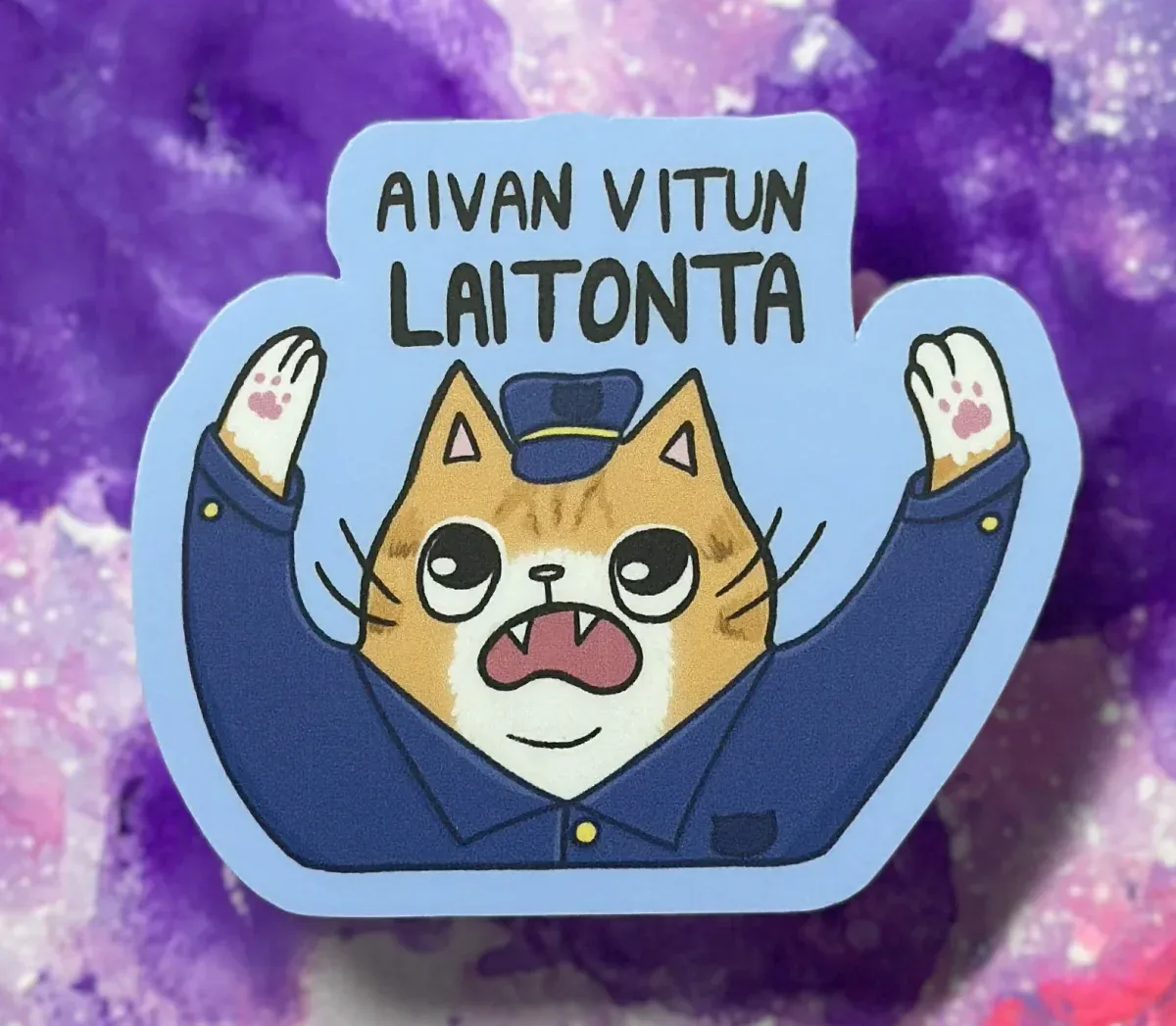 Aivan vitun laitonta – Säänkestävä tarra