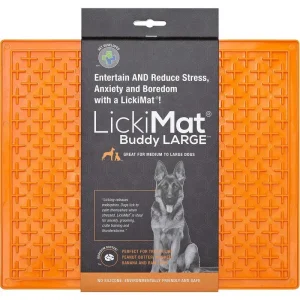 Aktivointimatto LickiMat Buddy 28cm x 28cm oranssi