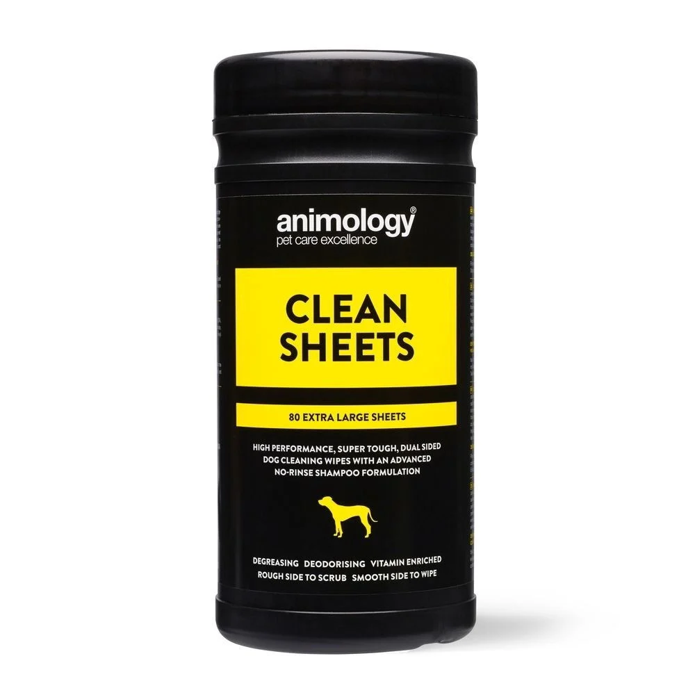 Animology Clean Sheets -puhdistuspyyhkeet 80 kpl 20 x 27 cm