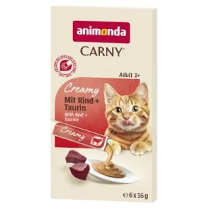 animonda Carny Adult Creamy 6 x 16 g nauta + tauriini
