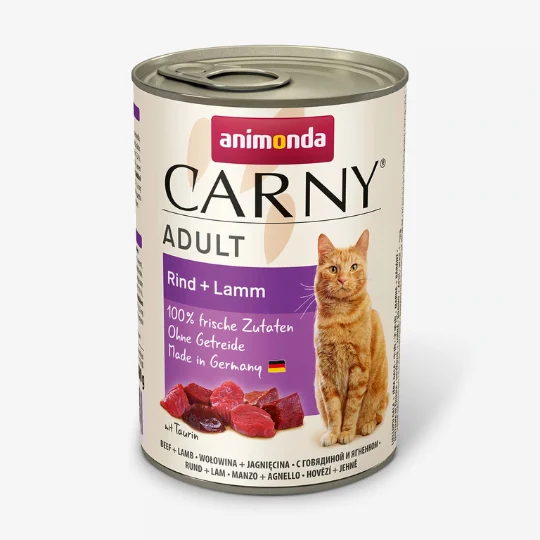 Animonda Carny Adult Nauta & Lammas 400g Kissan Märkäruoka - Image 2