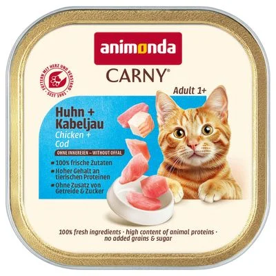 Animonda Carny Adult -säästöpakkaus 64 x 85 g kana & turska