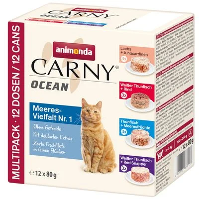 Animonda Carny Ocean -säästöpakkaus 24 x 80 g Ocean Mix 1