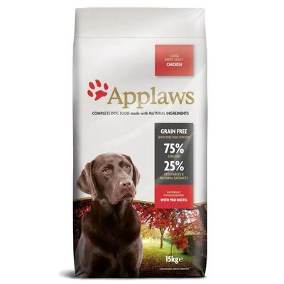 Applaws-säästöpakkaus 2 x 7,5 kg / 15 kg Large Breed Adult Chicken (2 x 15 kg)