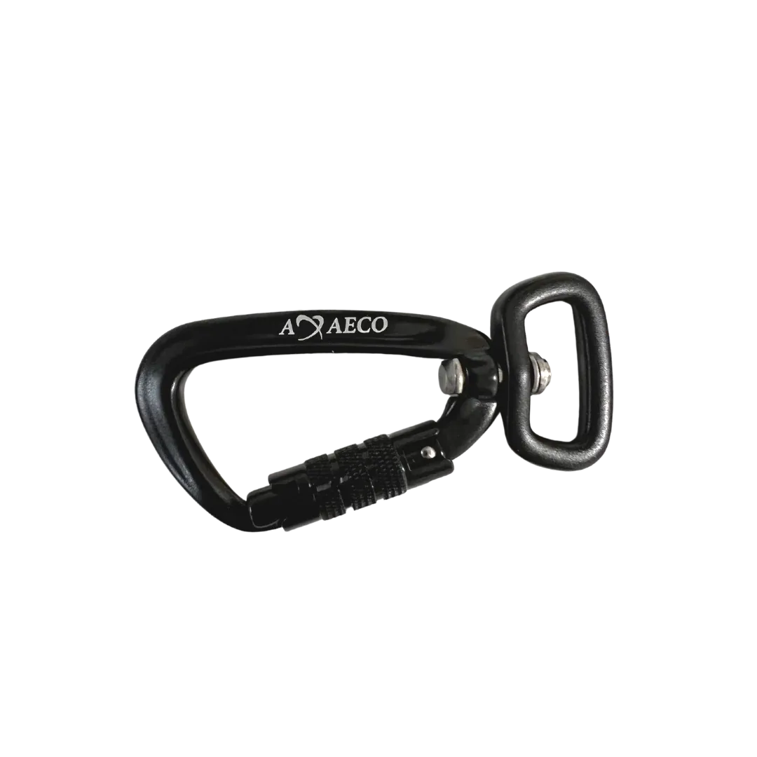 Axaeco Twistlock Carabiner Swivel Flat