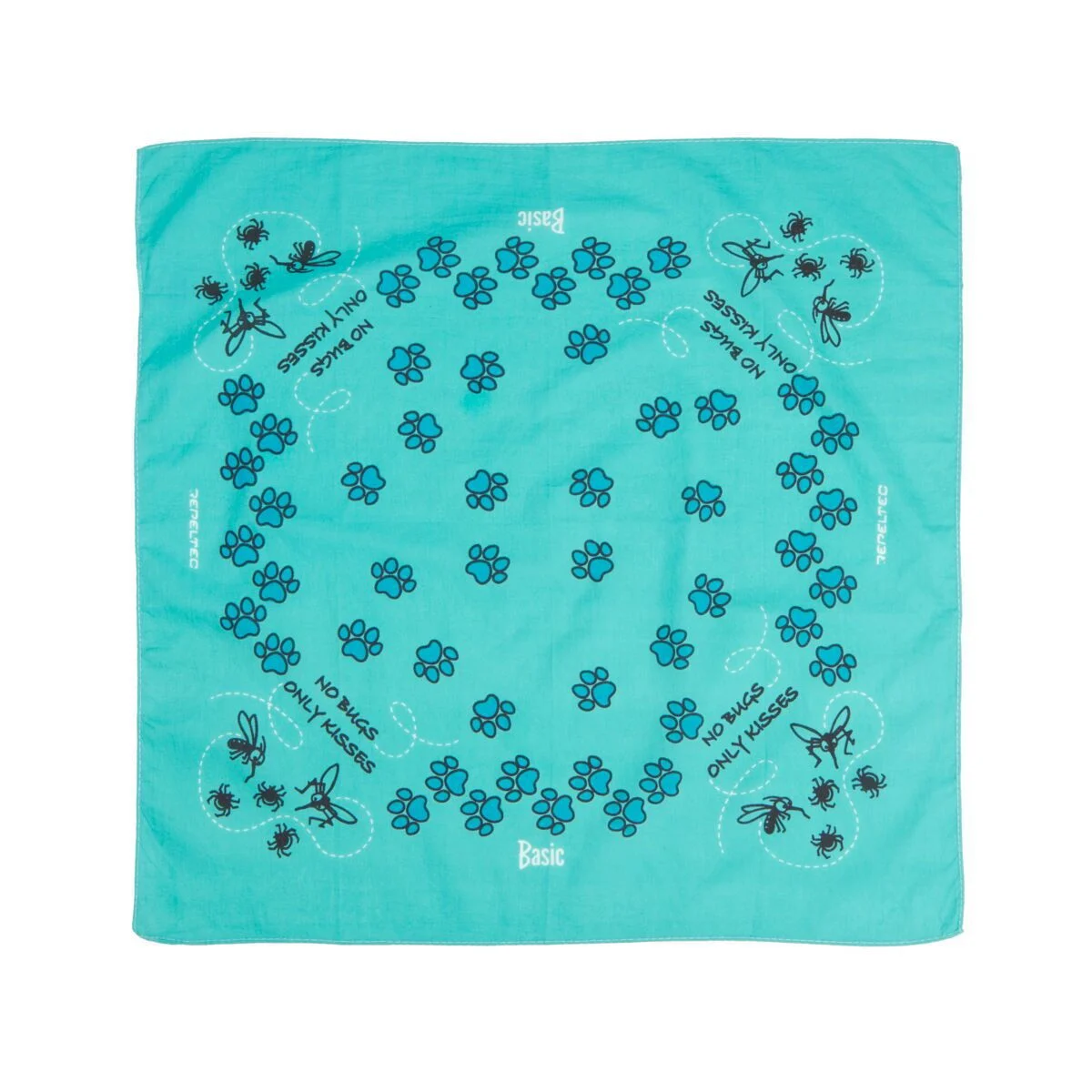 Basic Repeltec Bandana punkkihuivi, petroolinvihreä
