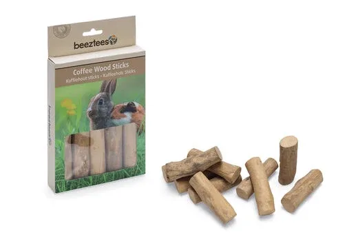 Beeztees Coffee Wood Stick – kahvipuutikut jyrsijöille 10kpl