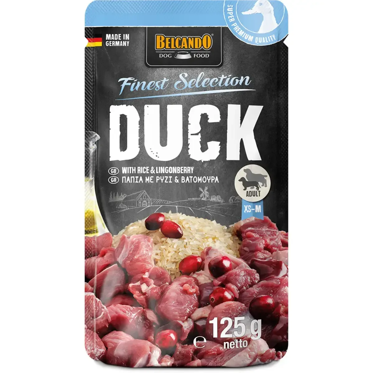 Belcando Duck with rice & lingonberries 125g