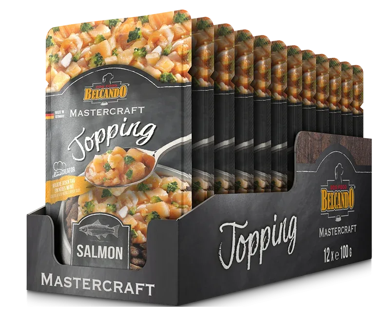 Belcando Mastercraft Topping: Lohta ja parsakaalia 100g, 12kpl/laatikko