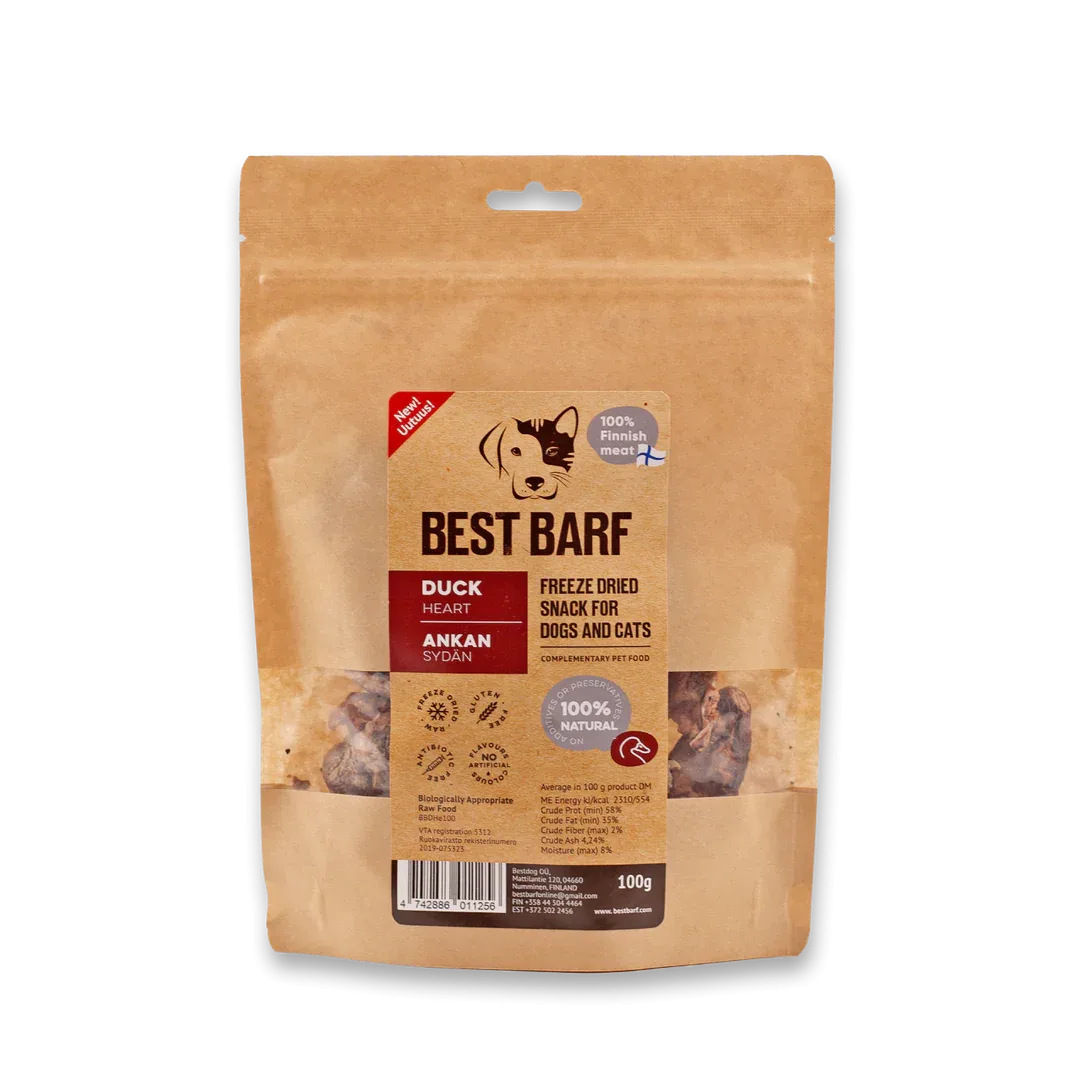 Best Barf Ankan sydän 100g, pakastekuivattu