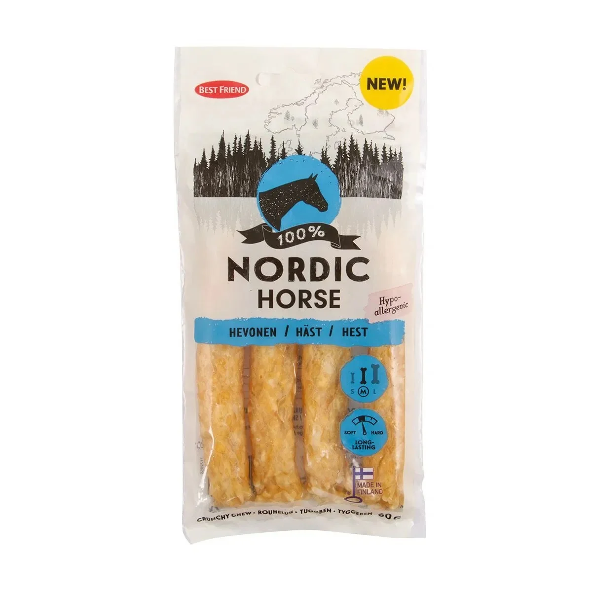 Best Friend Nordic Hevonen Hypoallergenic-rouheluu 4kpl