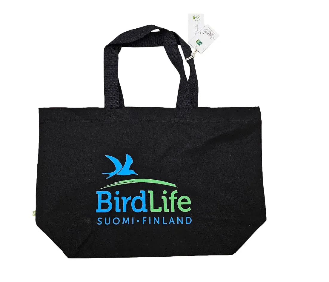 BirdLife – puuvillakassi, 100% orgaaninen