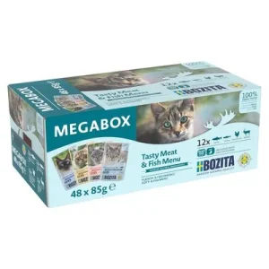 Bozita Chunks in Gravy Pouch 48 x 85 g lajitelma (4 makua)