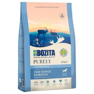Bozita Dog Purely Adult Active Grain Free poro 11 kg