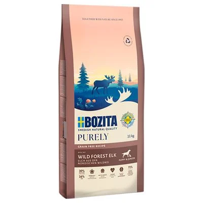 Bozita Dog Purely Puppy & Junior Grain Free hirvi 11 kg