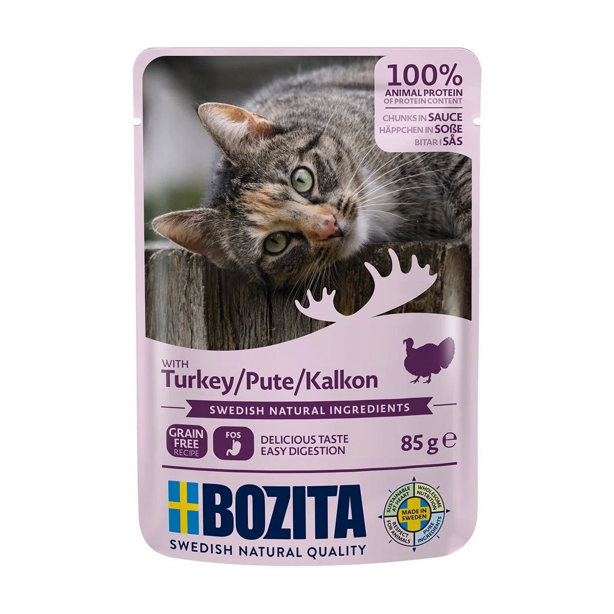 Bozita Feline kalkkunaa kastikkeessa 85g