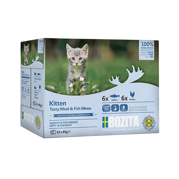 Bozita Feline Kitten Meat&Fish In Sauce 12x85g