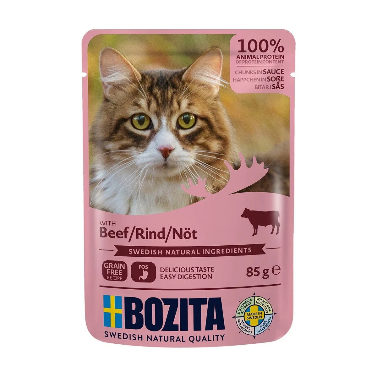 Bozita Feline nautaa kastikkeessa 85g