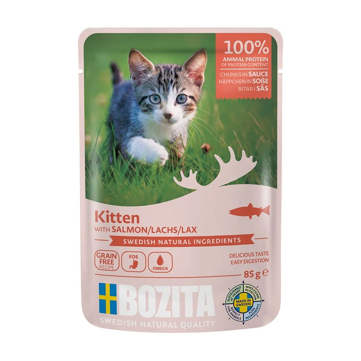 Bozita kitten lohi kastikkeessa 85 g