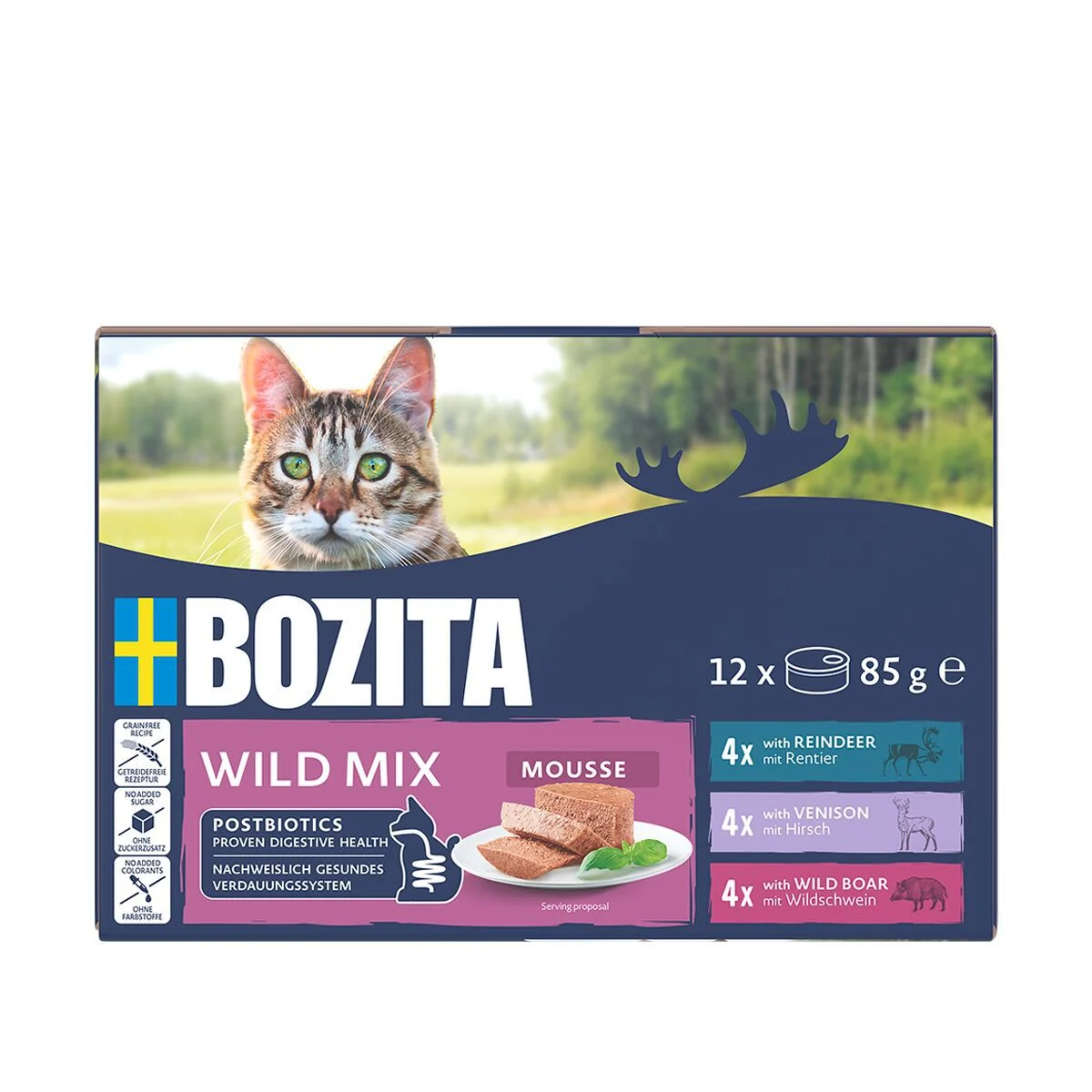 Bozita Mousse Mixed Wild 12x85g