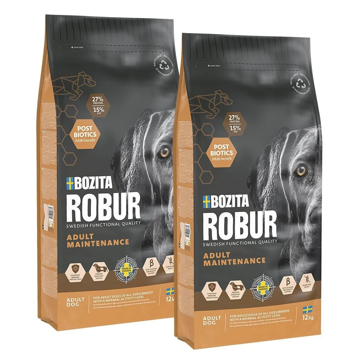 Bozita Robur Adult Maintenance 2×12 kg