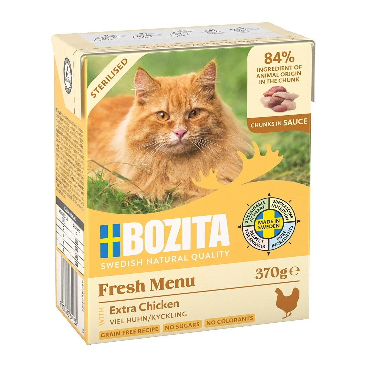 Bozita Sterilised Extra Kana kastikkeessa 370 g