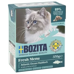 Bozita Tetra Chunks -säästöpakkaus 24 x 370 g in Jelly: kolja