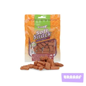 Braaaf tonnikala ja kana herkkupalat, porkkanalla ja vihreillä pavuilla 85g