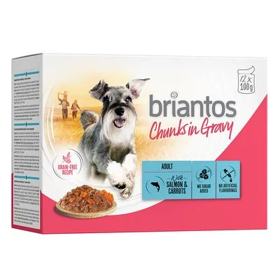 Briantos Chunks in Gravy 12 x 100 g lohi & porkkana