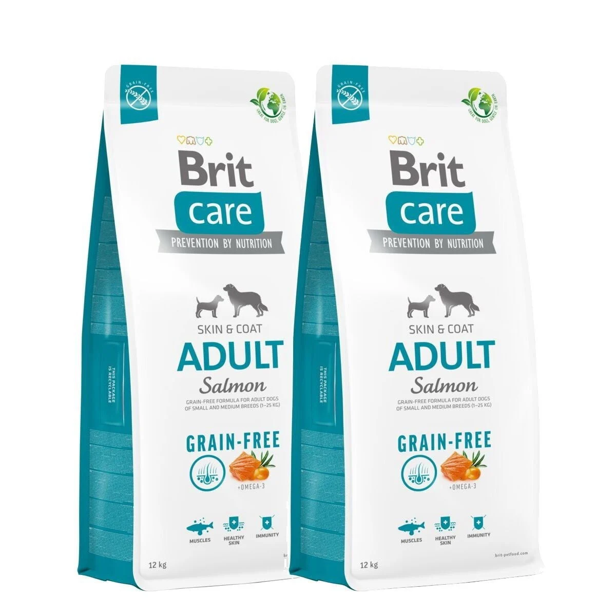Brit Care Dog Adult Grain Free Salmon 2×12 kg