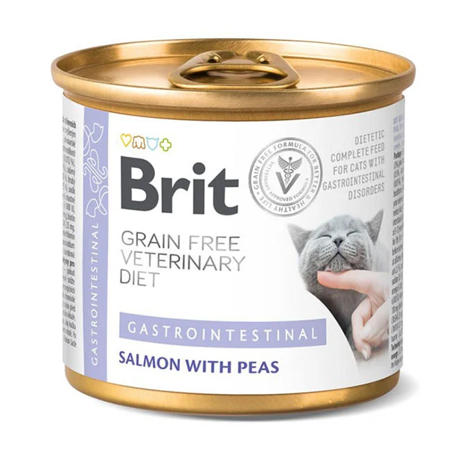Brit GF Vet Diet Cat Can Gastrointestinal 6×200 g