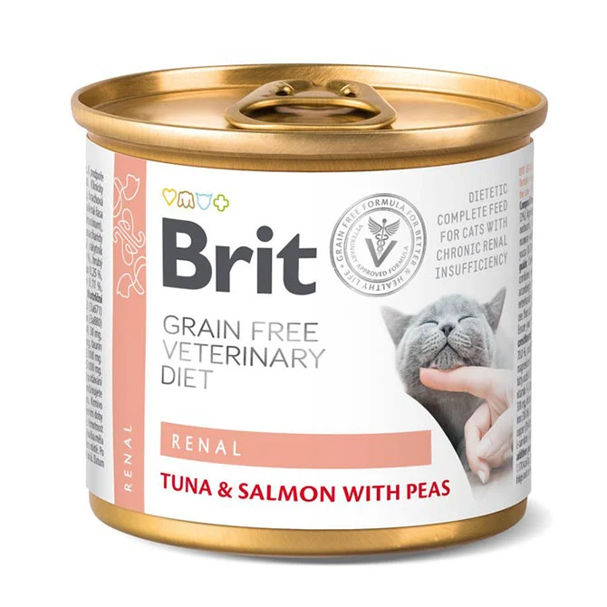 Brit GF Vet Diet Cat Can Renal 6×200 g - Image 2