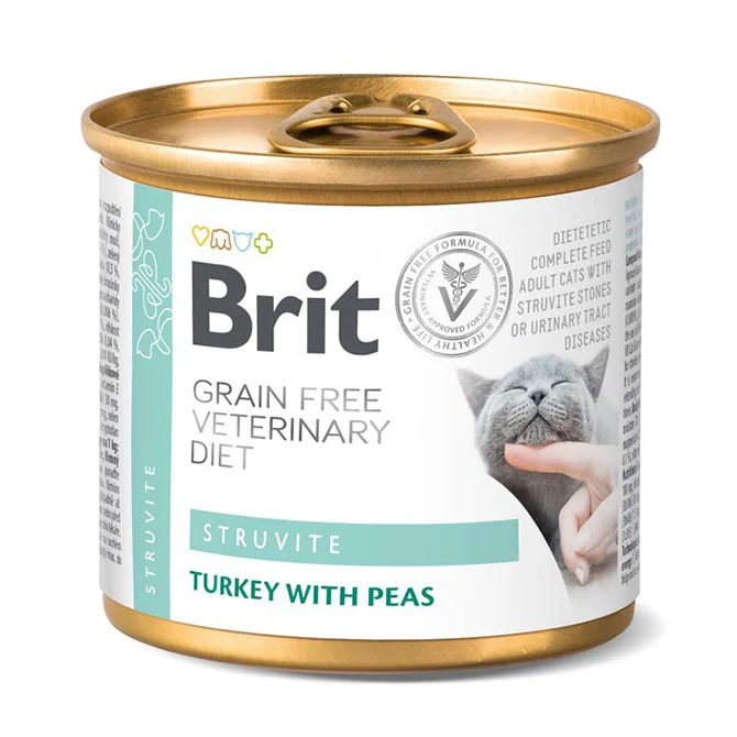 Brit GF Vet Diet Cat Can Struvite 6×200 g
