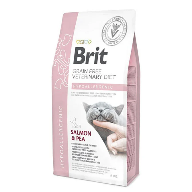 Brit GF Vet Diet Cat Hypoallergenic 5kg - Image 2