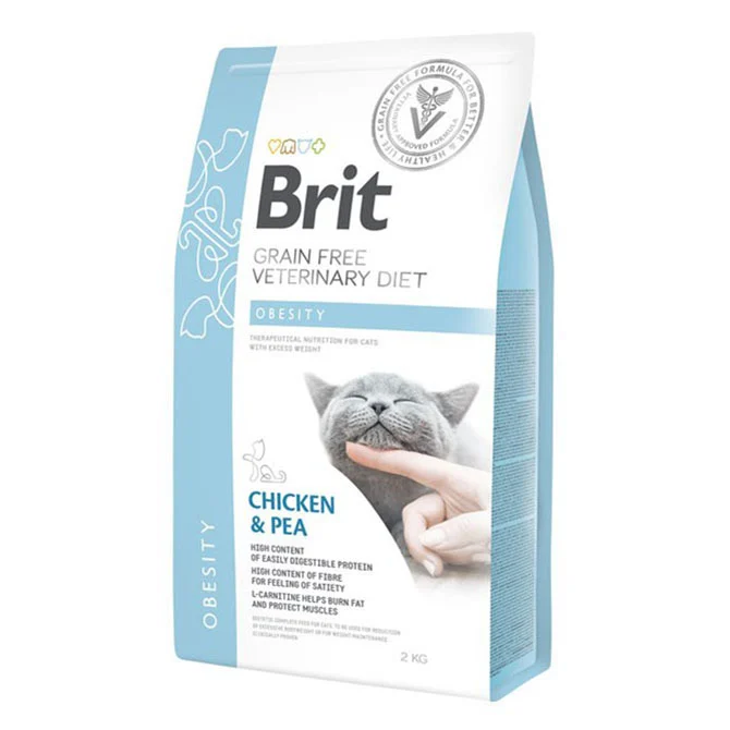 Brit GF Vet Diet Cat Obesity 2kg - Image 2