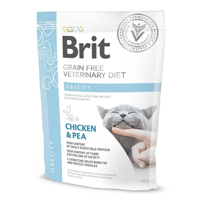 Brit GF Vet Diet Cat Obesity 400g - Image 2