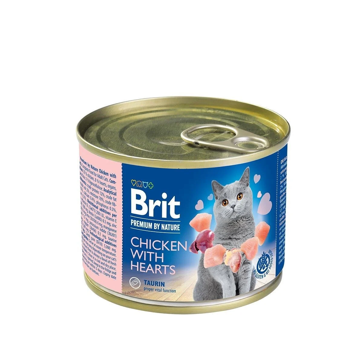 Brit Premium by Nature Cat Kana & Sydän 200 g
