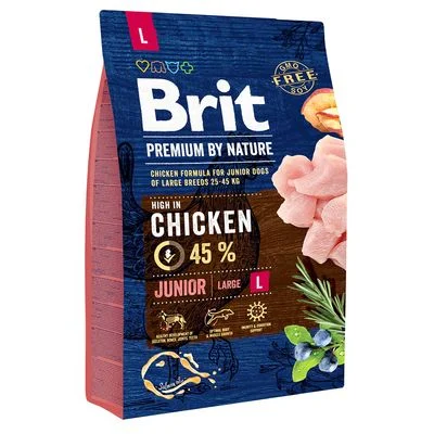 Brit Premium by Nature Junior Large Breed kana 3 kg